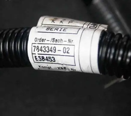 BMW 6 F12 F13 Positive cable (battery) 7843349