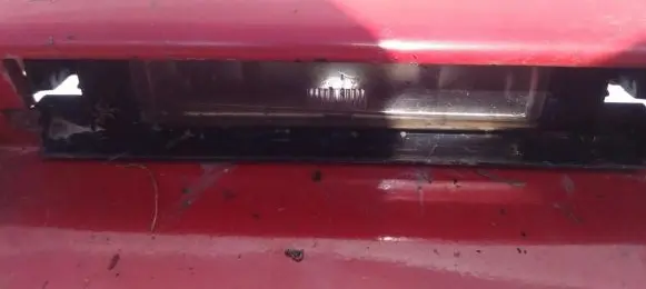 Toyota Yaris Number plate light