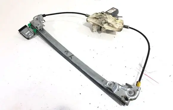 Rear door window regulator with motor
