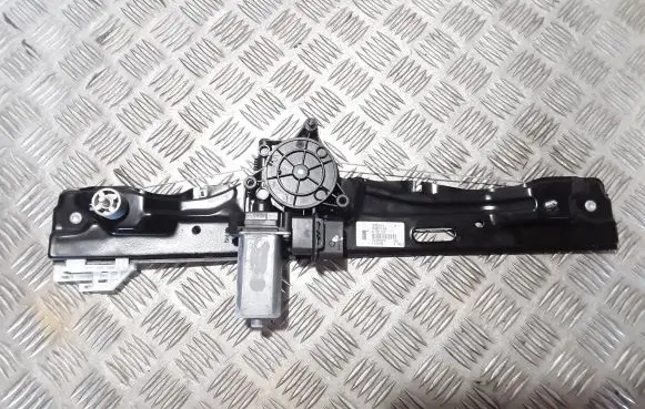 Sliding door window regulator with motor