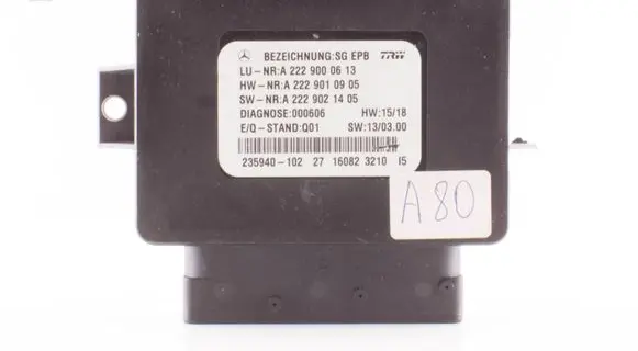 Mercedes-Benz S W222 Other control units/modules A2229000613 A2229021405 A2229010905