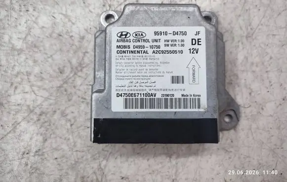 KIA Optima Airbag control unit/module 95910D4750