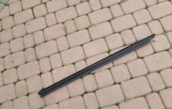 Rear door glass trim molding