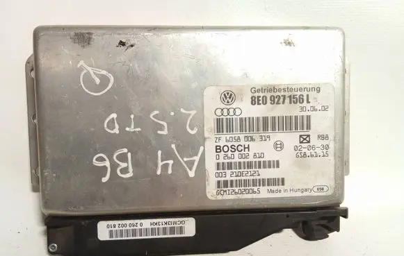 Audi A4 S4 B6 8E 8H Gearbox control unit/module 8E0927156L 0260002810