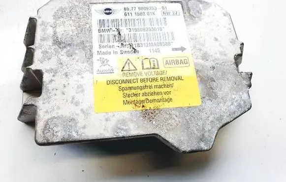 Mini One - Cooper Coupe R56 Airbag control unit/module 65779809353