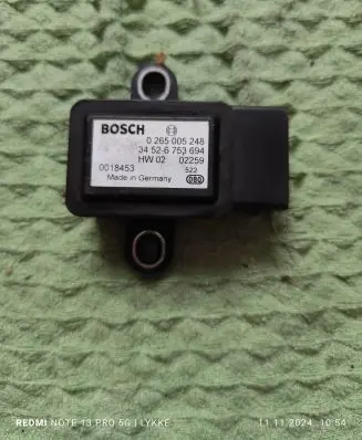 BMW 5 E39 ESP acceleration yaw rate sensor 0265005248 0018453 6753694