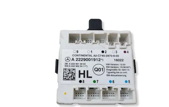Mercedes-Benz C W205 Door control unit/module A2229001912