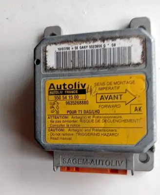 Peugeot 206 Airbag control unit/module 9635268880