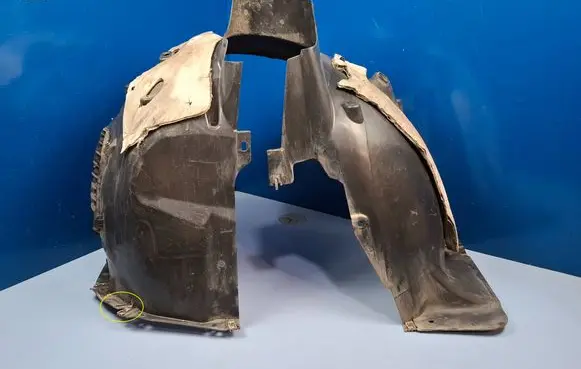 Peugeot 408 II Front wheel arch liner splash guards 9838432180