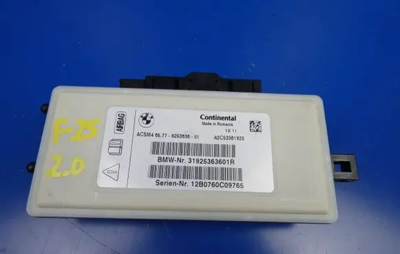 BMW X3 F25 Airbag control unit/module 9253636 31925363601R 12B0760C09765