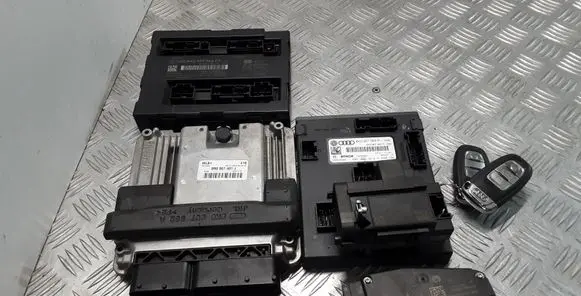 Audi A4 S4 B8 8K Engine ECU kit and lock set 8R0907401J 8K0907064CP 8K0907063P