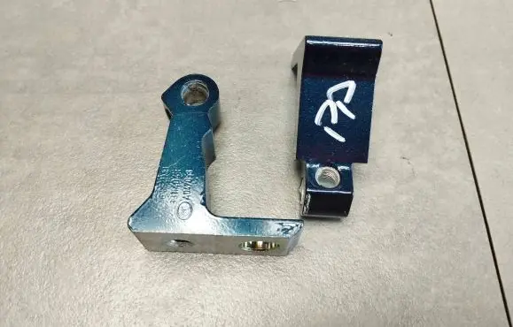 Front door hinge set