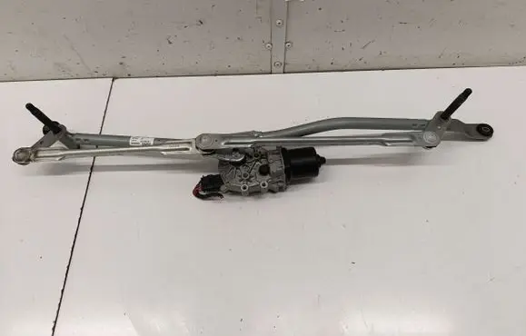 Front wiper linkage and motor