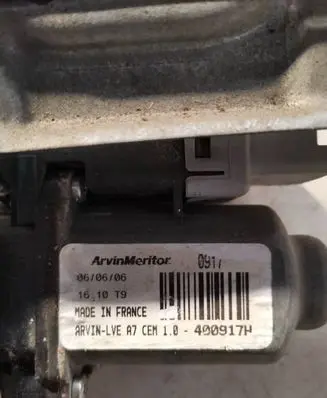 Peugeot Expert Front door window regulator with motor 400917H