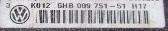 Volkswagen Golf VI Climate control unit 7N0907426L 5HB00975151 SW0202