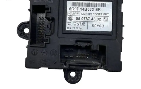 Volvo S80 Door control unit/module 6G9T14B533EK 0507874302
