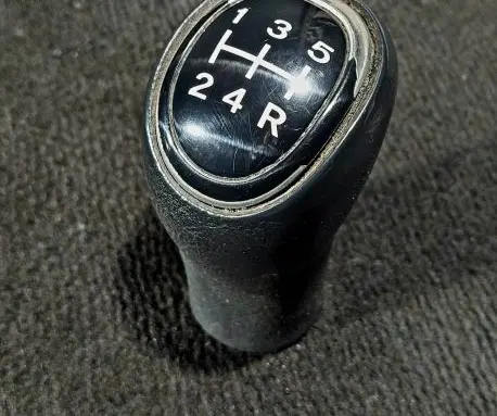 Mitsubishi Space Star Gear lever shifter trim leather/knob
