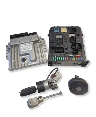 Peugeot 3008 I Engine ECU kit and lock set 9801013880 6897LD11 9667175380