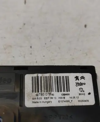Peugeot 308 Parking PDC control unit/module 9678007680 00250405 E1074595F