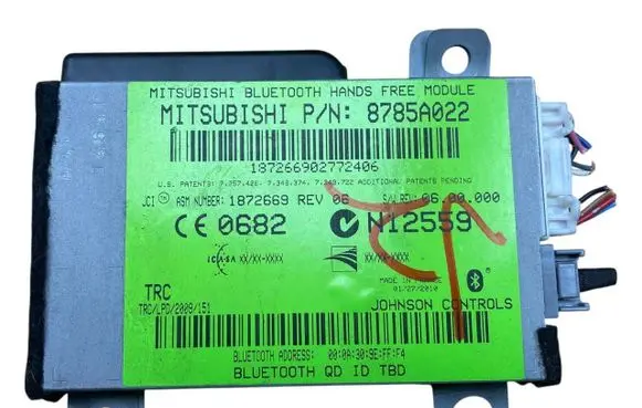 Mitsubishi ASX Bluetooth control unit module 8785A022 1872669