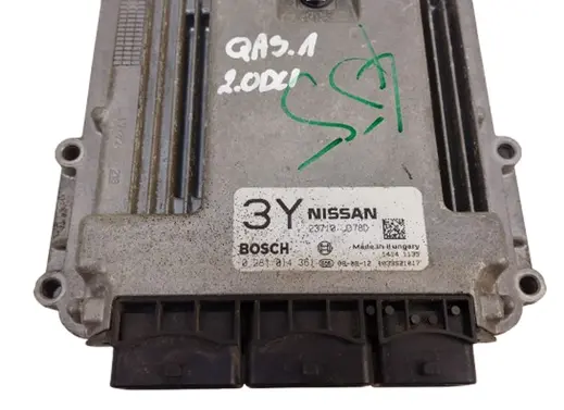 Nissan Qashqai Engine control unit/module ECU 23710JD78D 0281014361