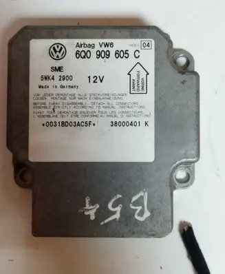 Volkswagen PASSAT B5.5 Airbag control unit/module 6Q0909605C 38000401K 5WK42900