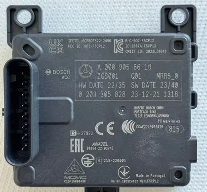 Mercedes-Benz S W223 Distronic sensor radar A0009056619 0203305828