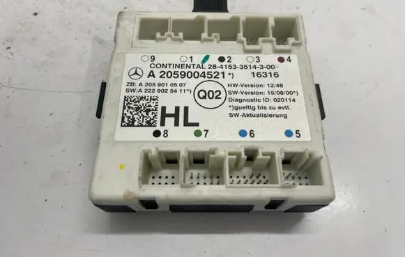 Mercedes-Benz GLC X253 C253 Door control unit/module A2059004521