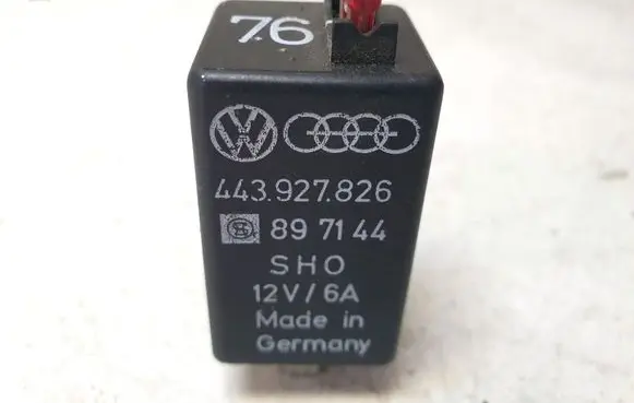 Audi 100 S4 C4 Glow plug pre-heat relay 443927826