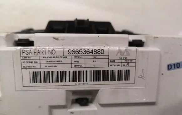 Citroen C5 Speedometer (instrument cluster) 9682386677 9682387877 9665364880