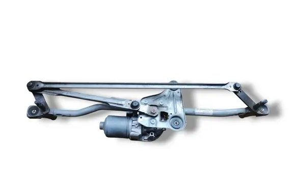 Front wiper linkage and motor
