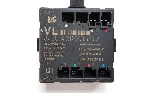 Mercedes-Benz C W204 Door control unit/module A2129004402