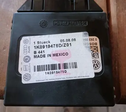 Volkswagen Eos Parking PDC control unit/module 1K0919475D