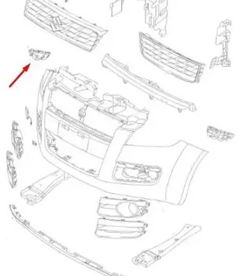 Suzuki Splash Front bumper mounting bracket 7173151K00