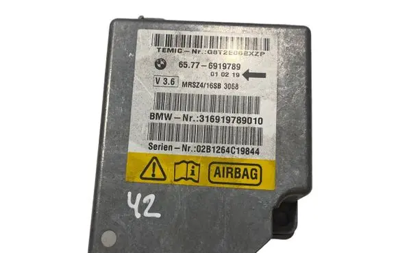 BMW 5 E39 Airbag control unit/module 6919789 65776919789 316919789010