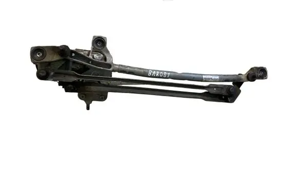 Front wiper linkage and motor