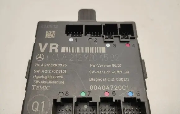 Mercedes-Benz E C207 W207 Door control unit/module A2129004502