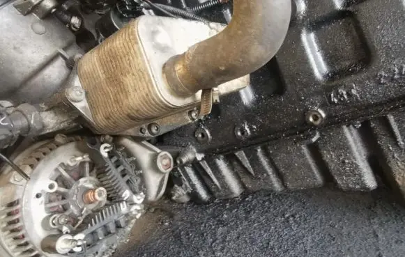 BMW 5 E39 Engine oil radiator 2247204 8792145