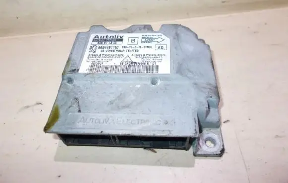 Peugeot 307 Airbag control unit/module 9654491180 606877300