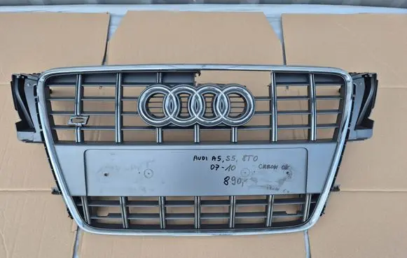 Audi A5 8T 8F Front bumper upper radiator grill 8T0853651B 8T0853651F