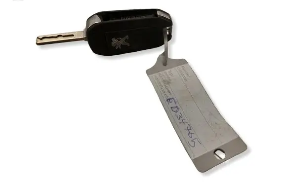 Peugeot 3008 II Ignition key/card 9810666677 08435610 0286615040
