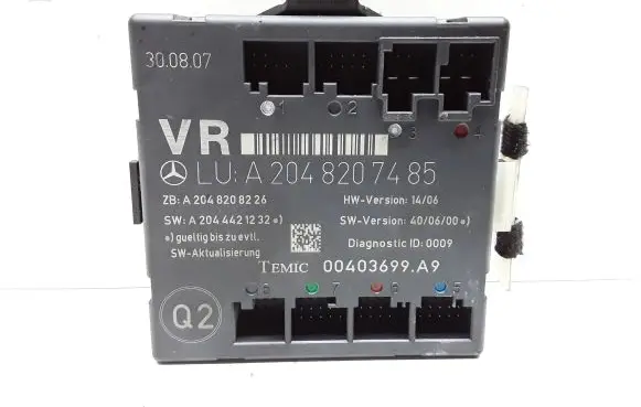 Mercedes-Benz C W204 Door control unit/module A2048207485