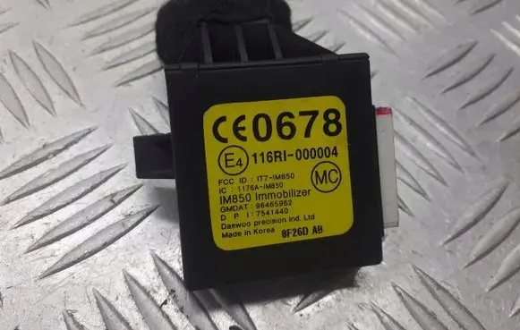 Chevrolet Aveo Immobilizer control unit/module 116R1-00004