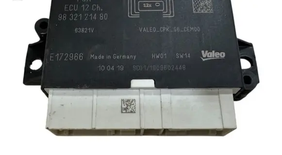 Peugeot Partner Parking PDC control unit/module 9832121480 1909602448