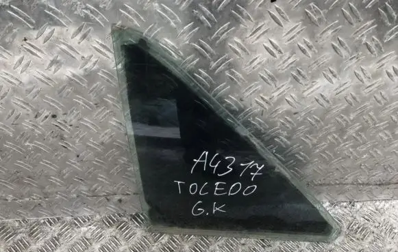 Rear vent window glass