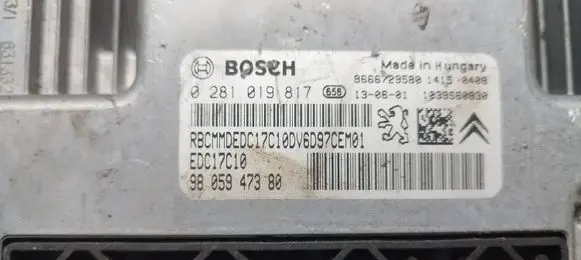 Peugeot Partner Engine control unit/module 9805947380