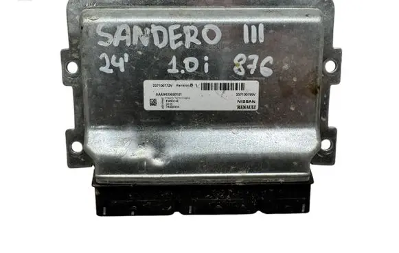 Dacia Sandero III Engine control unit/module 237100795V 237100772V AAA9433650101