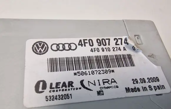 Audi A6 S6 C6 4F Tire pressure control unit 4F0907274