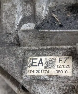 Mazda CX-5 Manual 6 speed gearbox D6010U4 6TH1201774