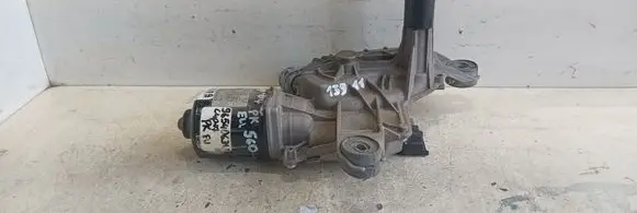 Front wiper linkage and motor